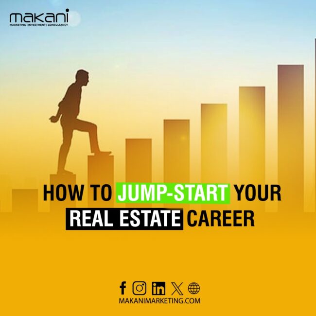 Real estate agent showing a house to clients to jump-start their real estate career