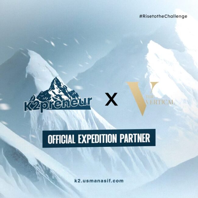 The Vertical joins K2preneur as Official Expedition Partne