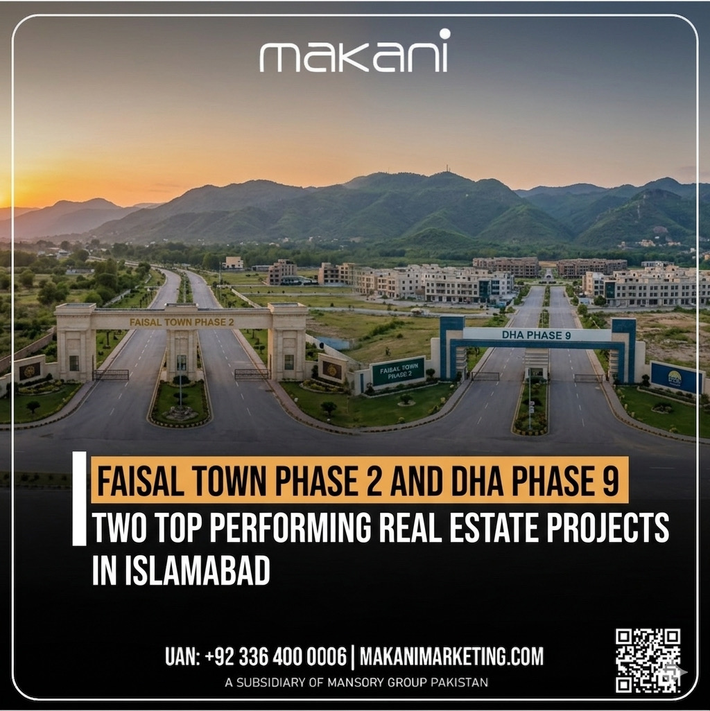 faisal town phase 2 and DHA Phase 9 are top demanding products in Islamabad faisal town phase 2 and DHA Phase 9 are top demanding products in Islamabad