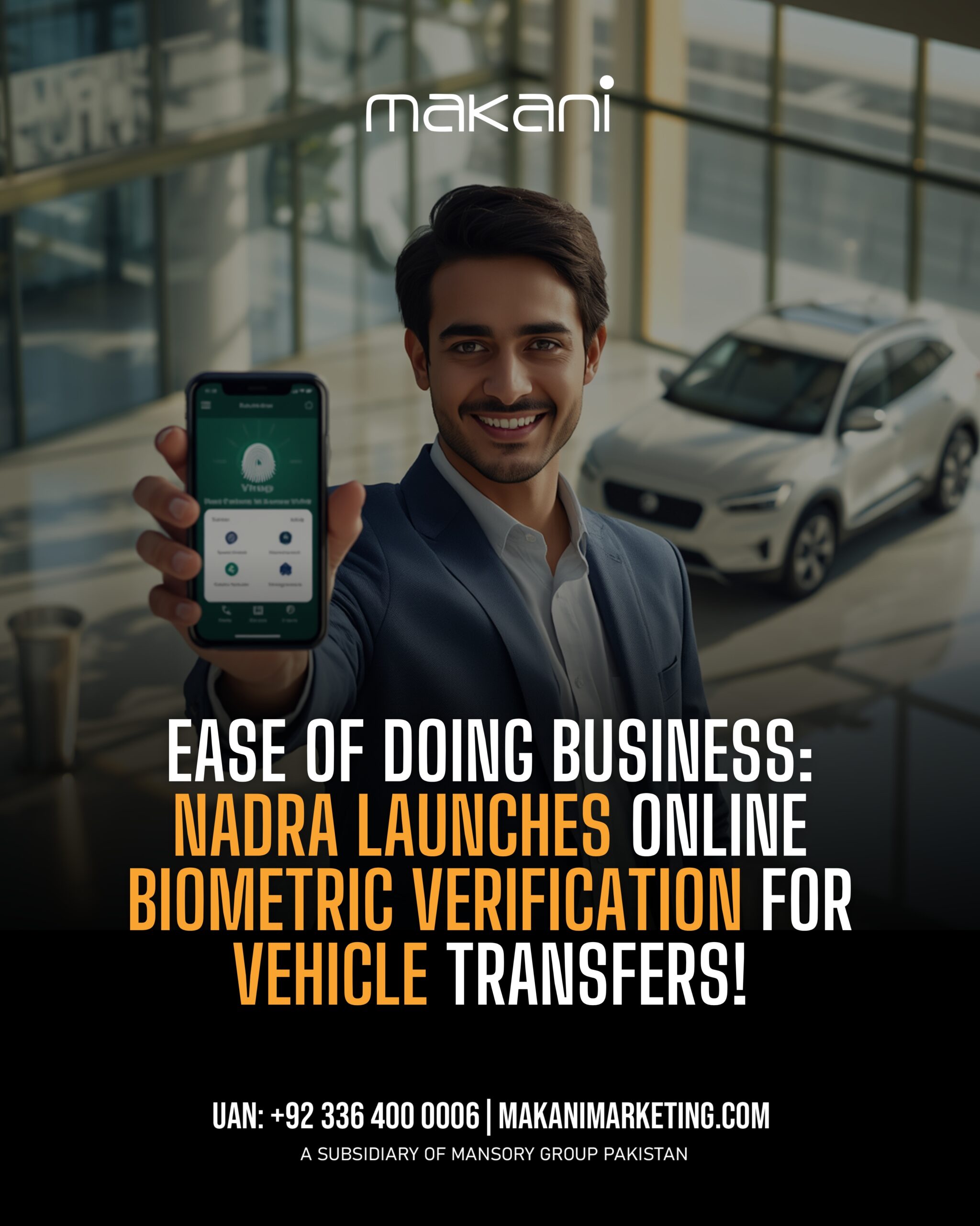 NADRA online biometric verification for vehicle transfer