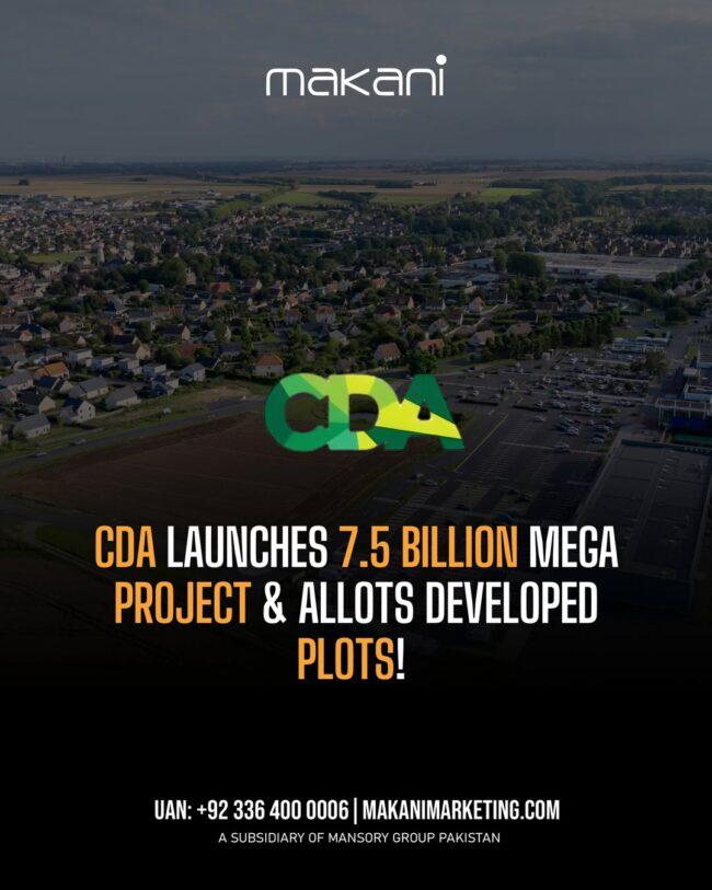 CDA mega projects Islamabad real estate