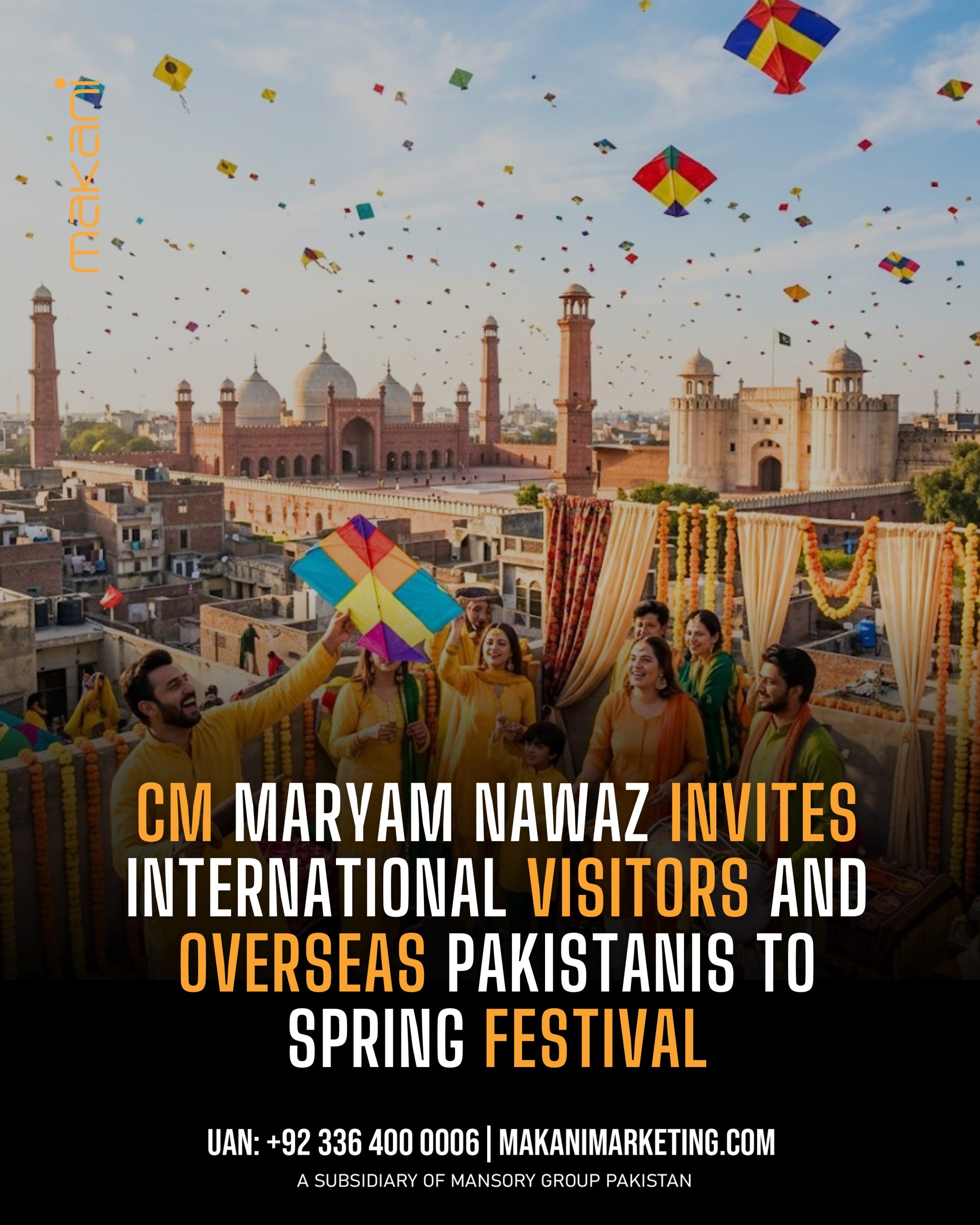 CM Maryam Nawaz Invites International Visitors and Overseas Pakistanis to Spring Festival