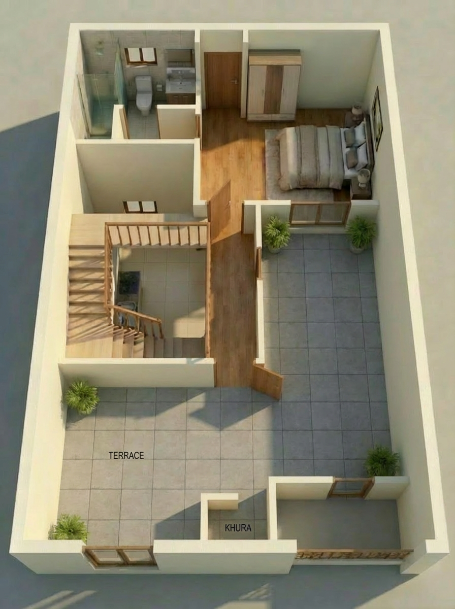 Designer Villa Second Floor Plan