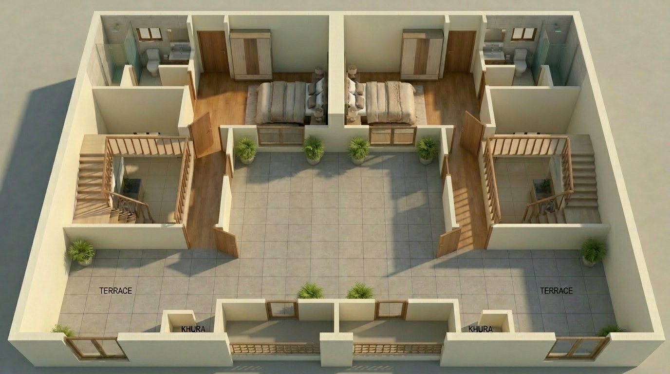 Duplex Second Floor Plan