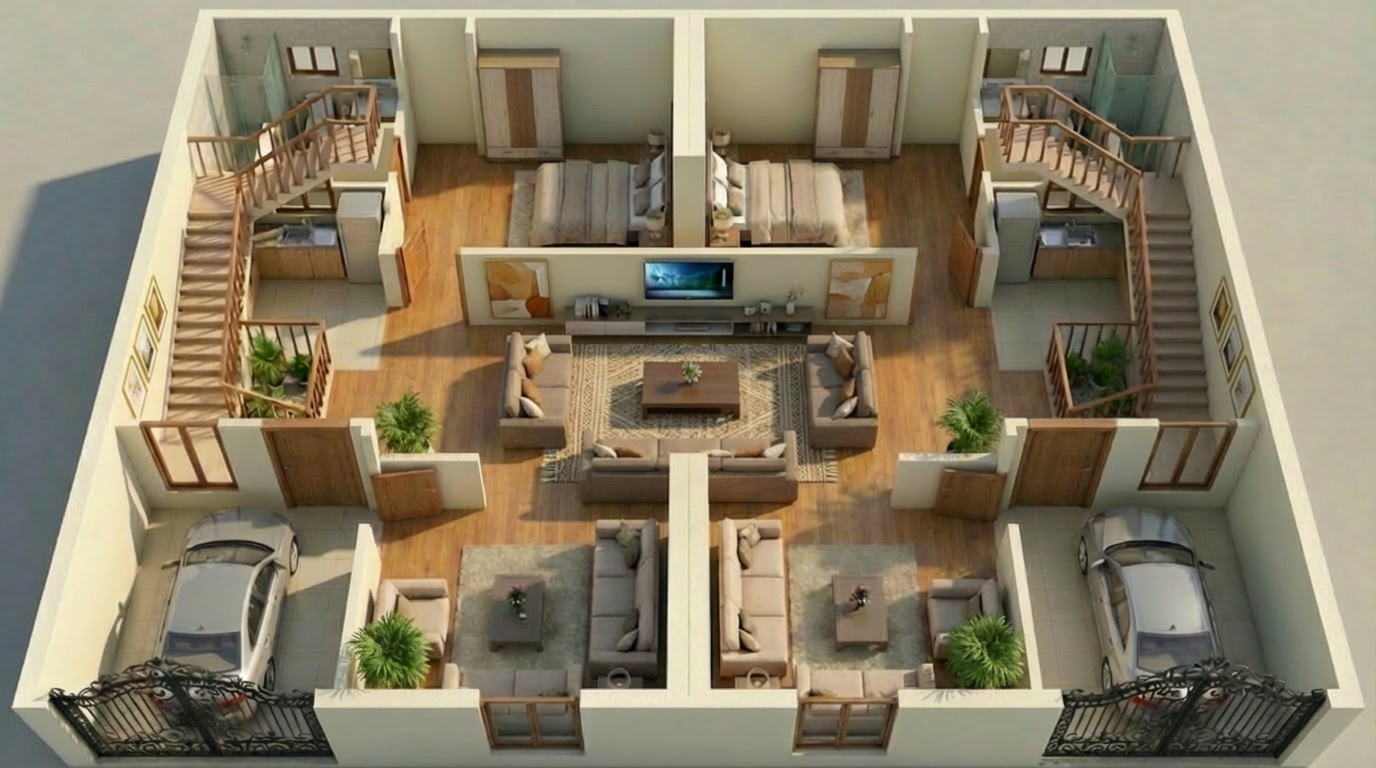 Duplex Ground Floor Plan