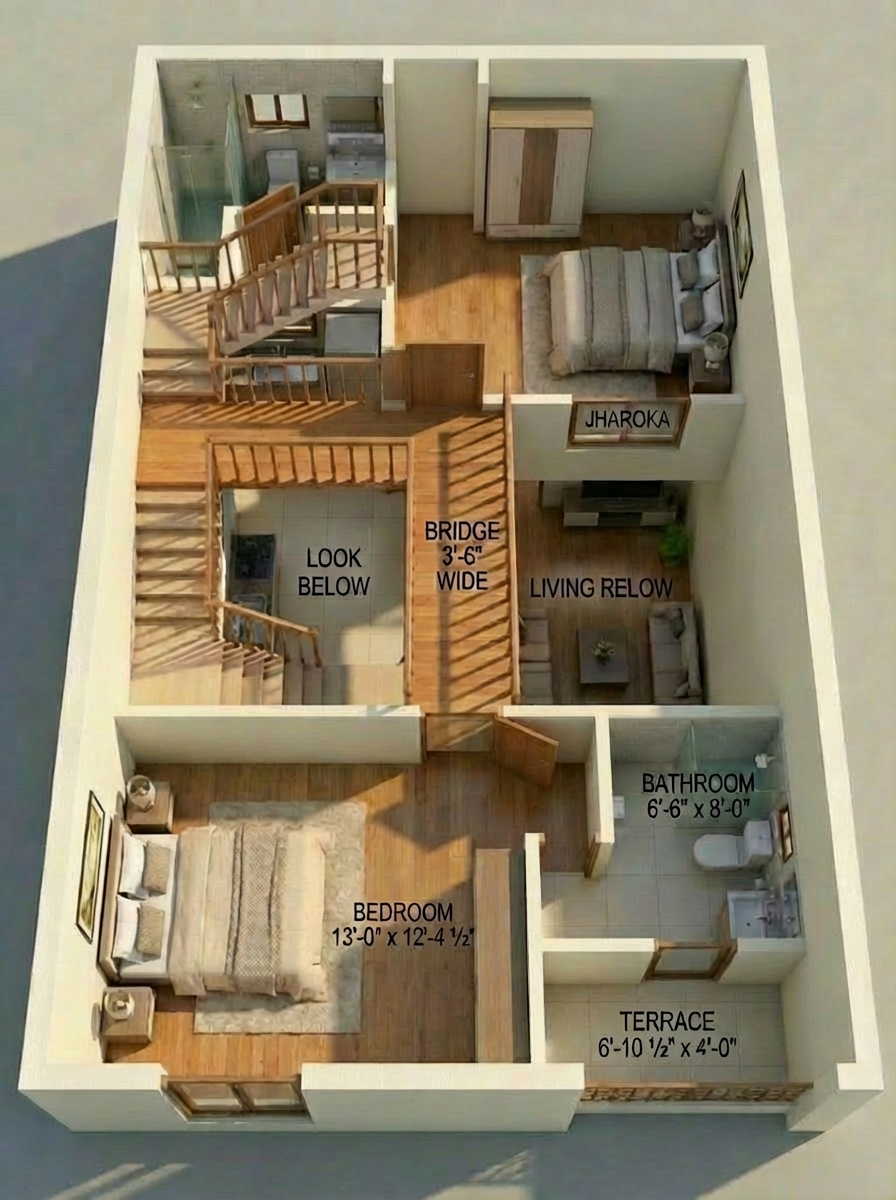 Designer Villa First Floor Plan