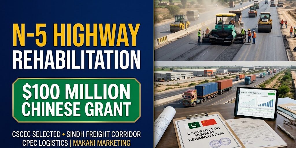 China-Backed $100 Million Grant to Rehabilitate Pakistan’s N-5 Highway: Freight & Regional Connectivity Boost