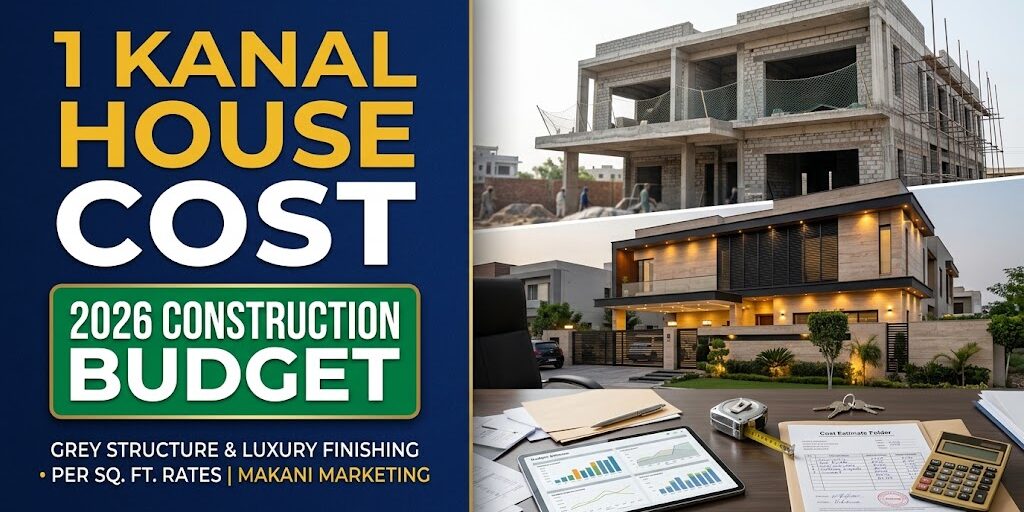 1 Kanal House Construction Cost in Pakistan 2026