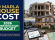 10 Marla House Construction Cost in Pakistan 2026: Grey Structure & Finishing Rates