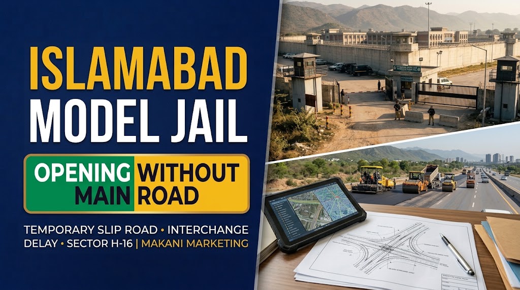 Islamabad Model Jail Opens Without Main Road: Temporary Slip Road Arranged Amid Pending Interchange