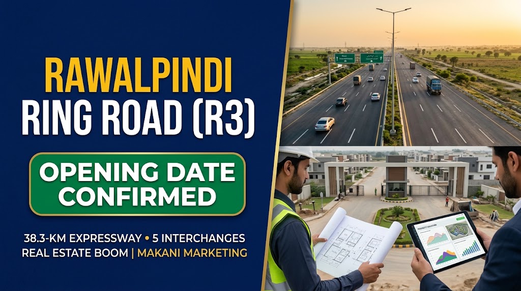 Rawalpindi Ring Road (R3) Opening Confirmed: 38.3-km Route, 5 Interchanges & Real Estate Impact
