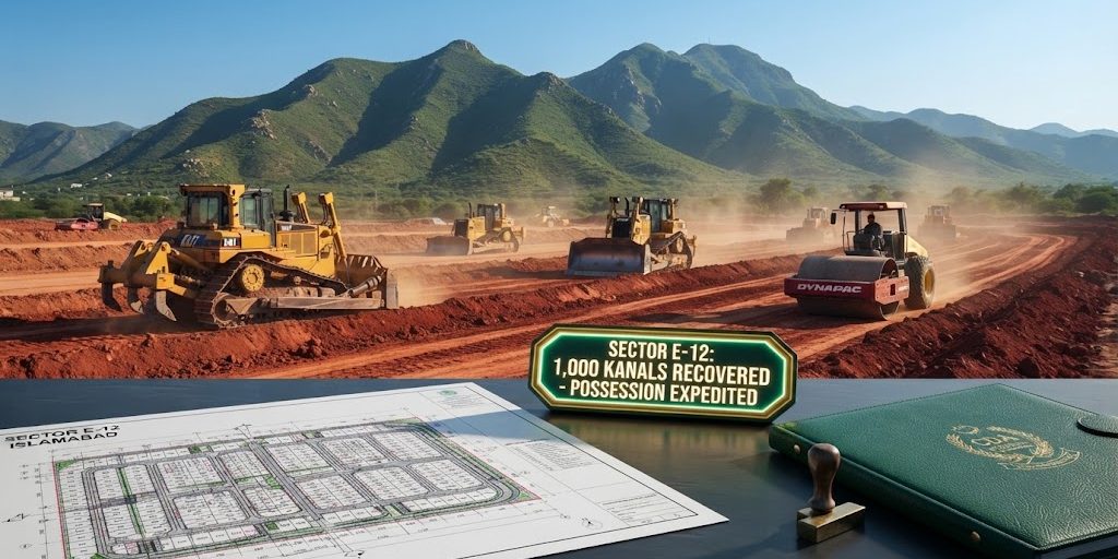 CDA Recovers 1000 Kanal Land Sector E-12 Islamabad