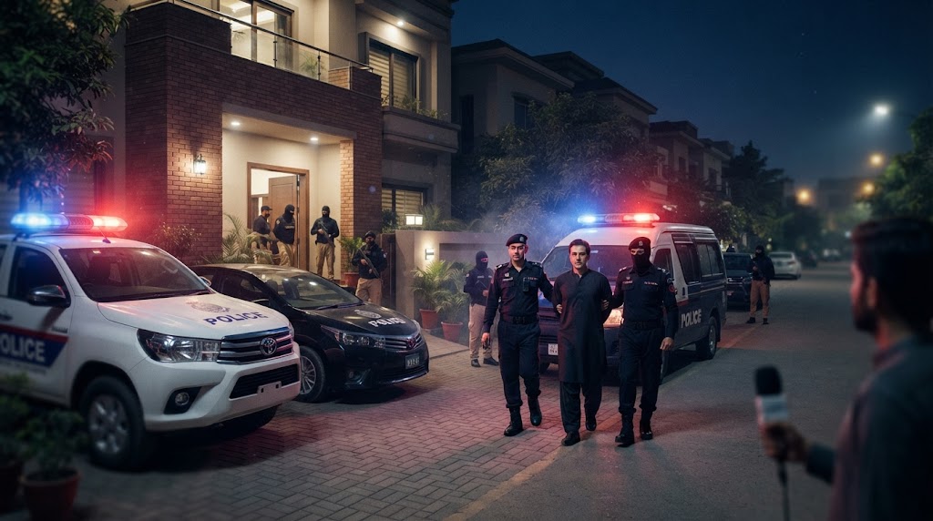 Iqrar ul Hassan Arrested Lahore Raid DHA NCCIA