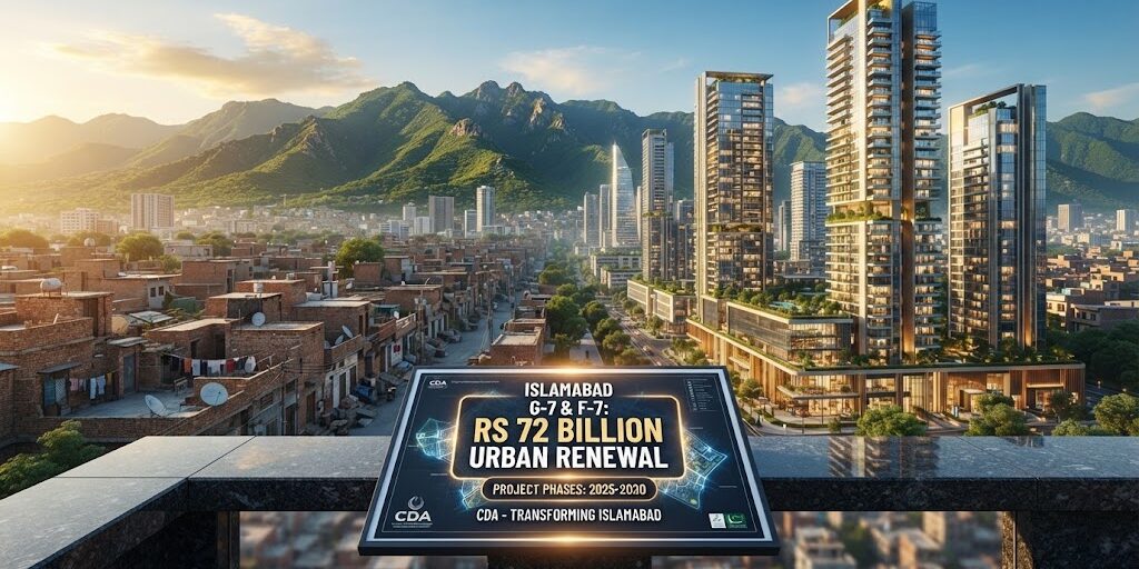 Islamabad G-7 F-7 Slums High-Rise Redevelopment Rs 72 Billion
