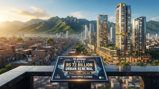 Islamabad G-7 F-7 Slums High-Rise Redevelopment Rs 72 Billion Islamabad G-7 F-7 Slums High-Rise Redevelopment Rs 72 Billion
