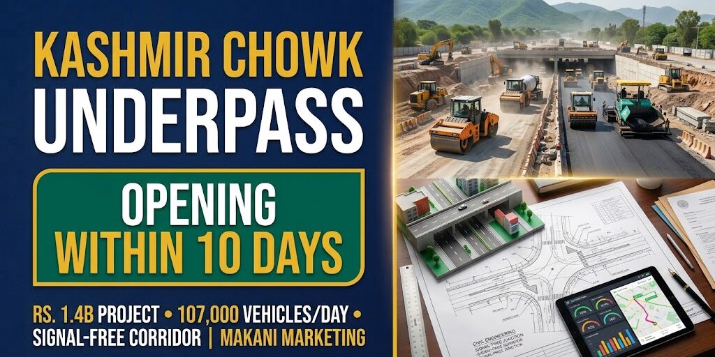 Islamabad Kashmir Chowk Underpass to Open Within 10 Days Mohsin Naqvi Fast-Tracks CDA Traffic Relief