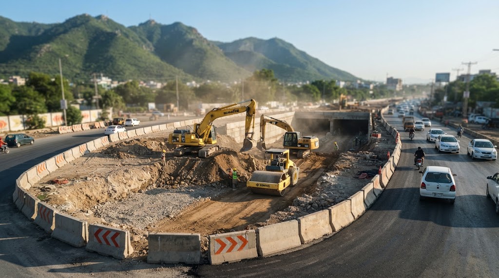 Kashmir Chowk Underpass Traffic Diversion Plan Islamabad