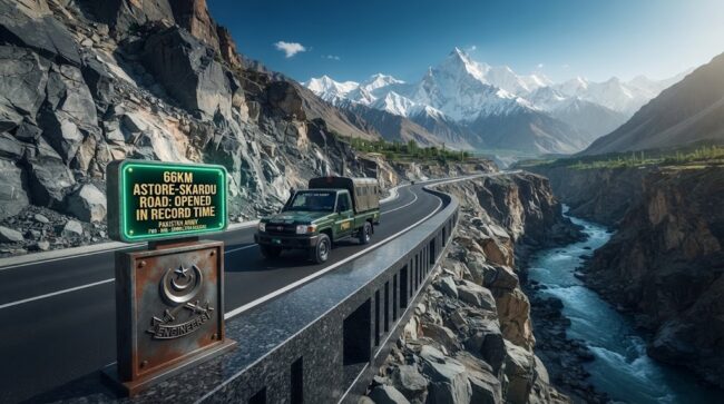 Pakistan Army Completes Astore Skardu Road 66km FWO