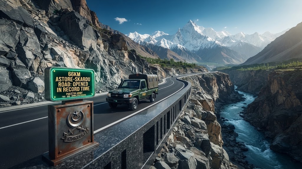 Pakistan Army Completes Astore Skardu Road 66km FWO