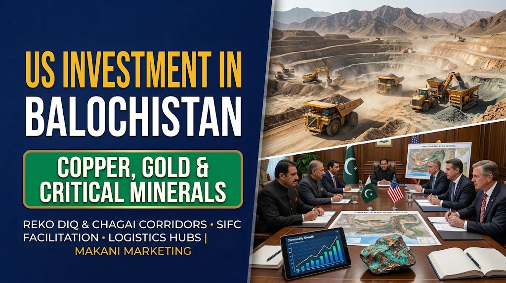 Pakistan Officially Invites US Investment for Mineral & Copper-Gold Mining in Balochistan