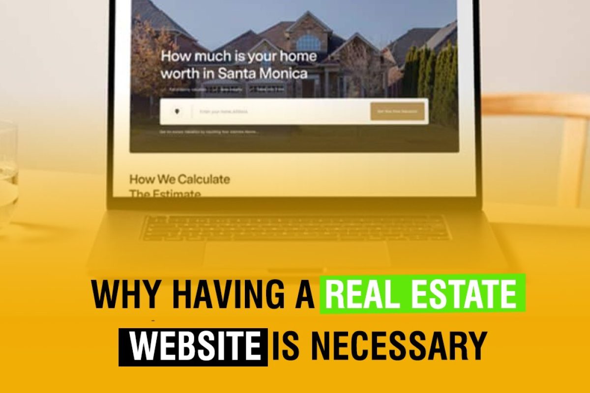 Real estate agent showcasing a property listing on a website