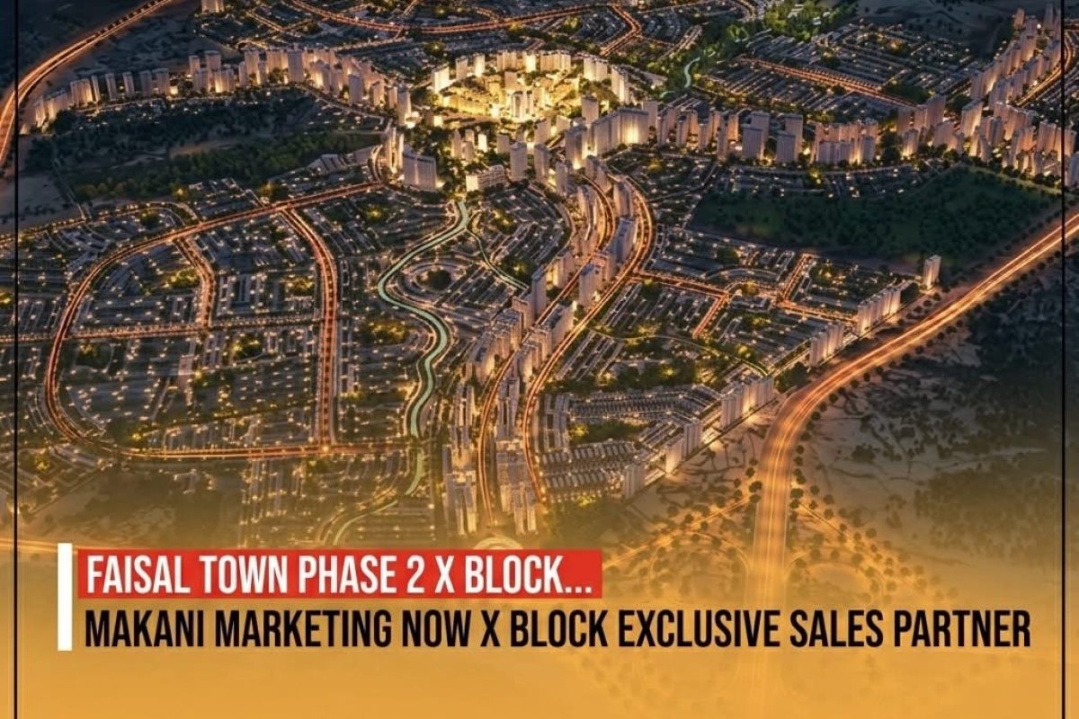 MAKANI IS YOUR EXCLUSIVE GATEWAY TO FAISAL TOWN PHASE 2 X BLOCK!