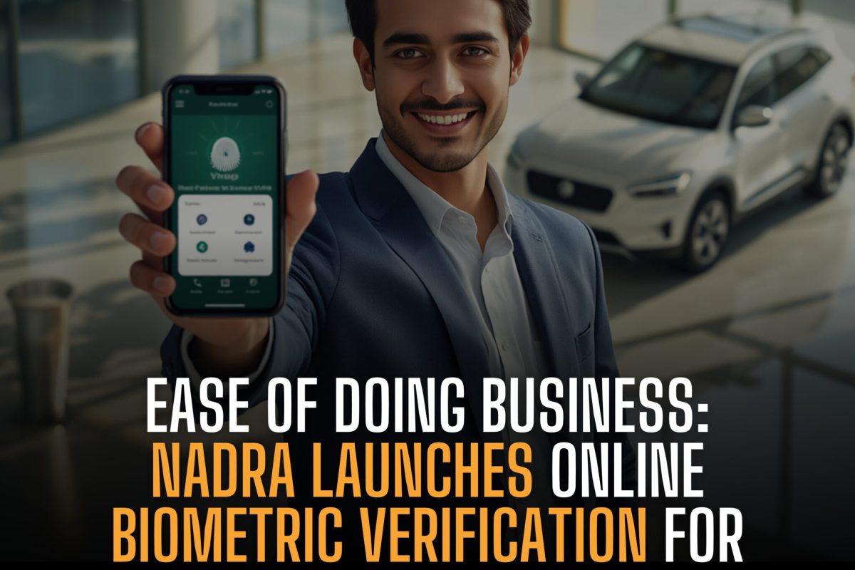 NADRA online biometric verification for vehicle transfer