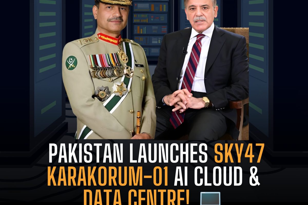PAKISTAN LAUNCHES SKY47 KARAKORUM-01 AI CLOUD & DATA CENTRE!